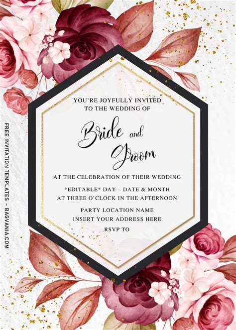 Printable Wedding Invitation Templates